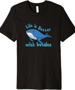 Life With Whales Sea Animal Orca Premium T-Shirt