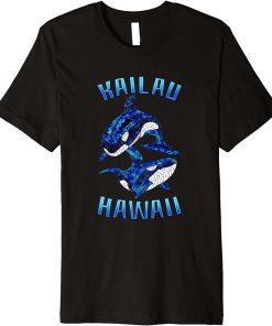 Kailau Hawaii Vacation Tribal Whale Orca Premium T-Shirt